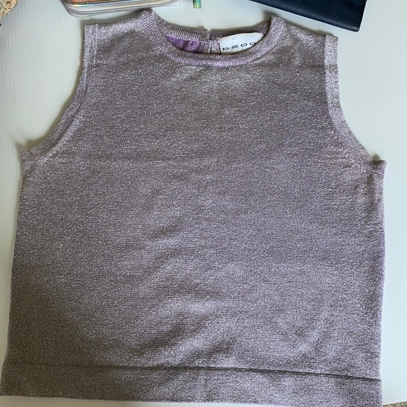 lavender glitter top size small - Picture 2 of 8